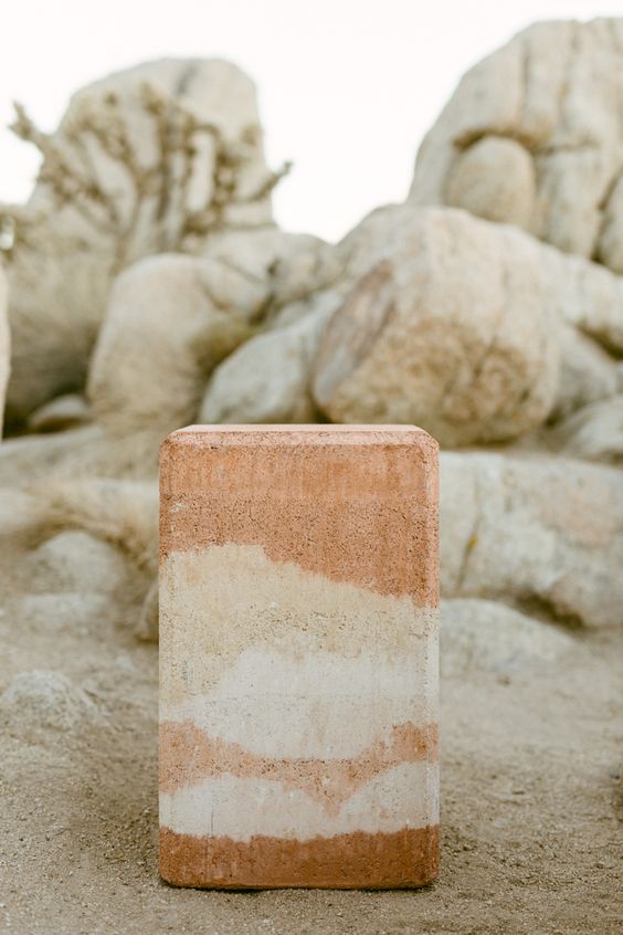 Rammed Earth Side Tables